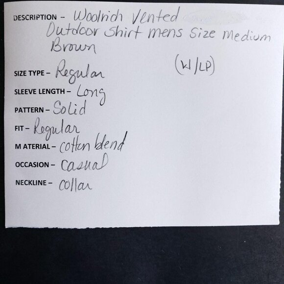 Woolrich Vented Outdoor Shirt Men's Size Medium - Picture 7 of 7